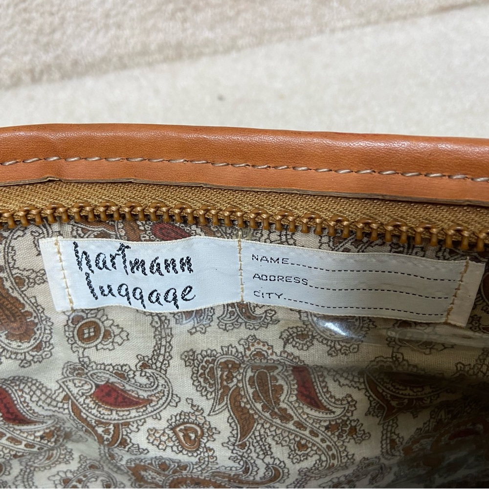 Hartmann Leather-Look Lined
Weekender Tote Brief Case Adjustable Straps CLASSIC! - Picture 9 of 13